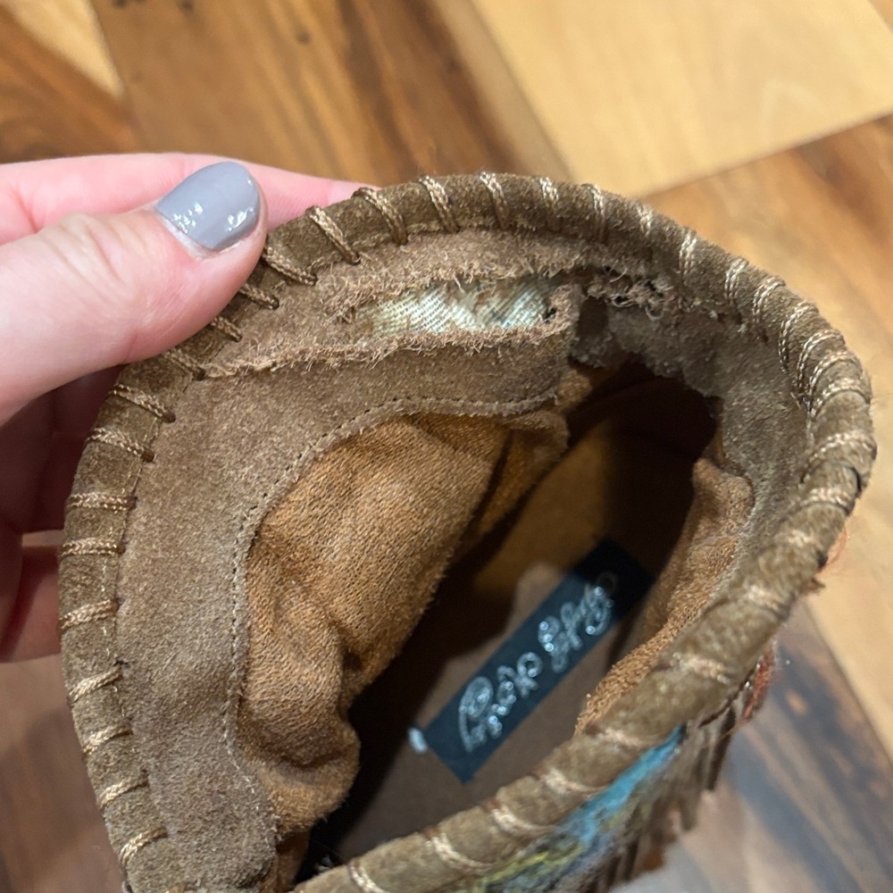 Naughty Monkey Multicolor Fringed Heeled Boots - Picture 8 of 12